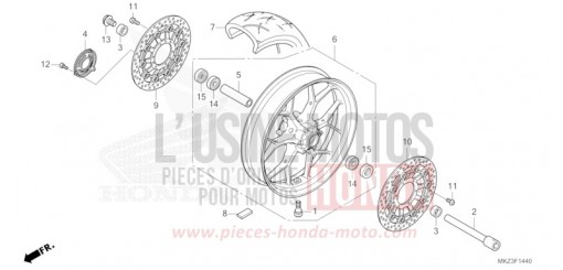 FRONT WHEEL CBR600R3R de 2024